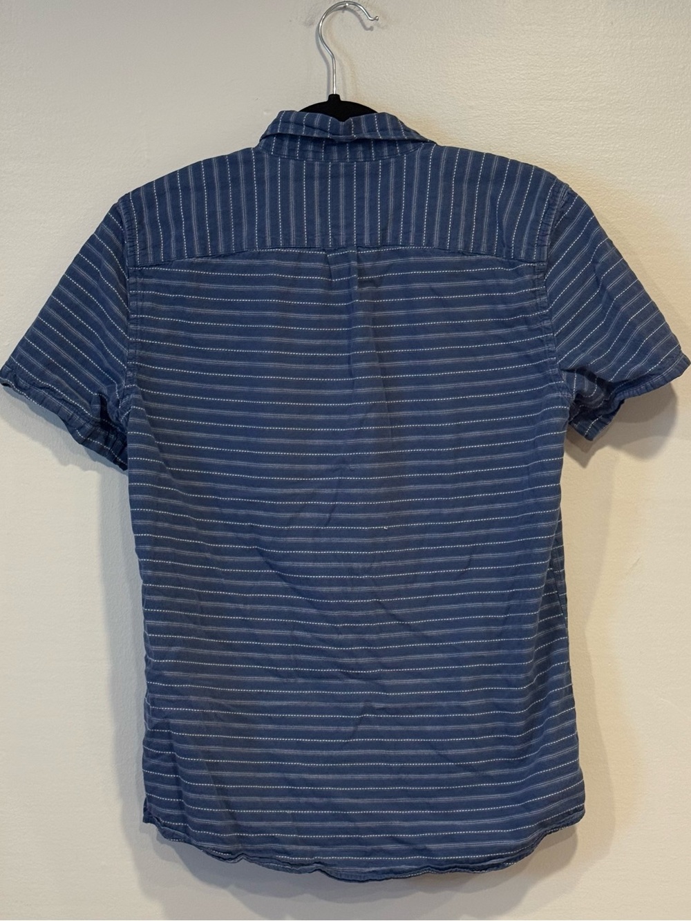 American Eagle Outfitters Short Sleeve Button Down Striped Polo Shirt Mens Small - Picture 4 of 6